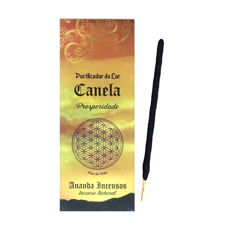 Incenso Natural Ananda Purificador Do Lar Canela Refúgio Zen