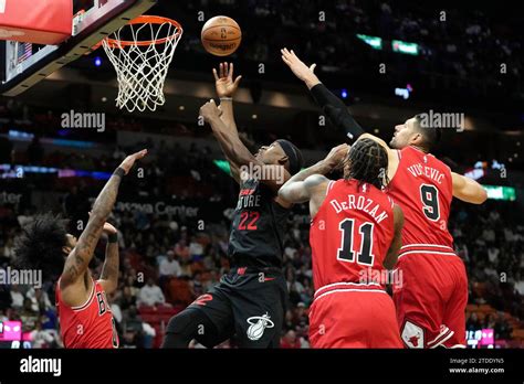 Miami Heat Forward Jimmy Butler Goes To The Basket As Chicago