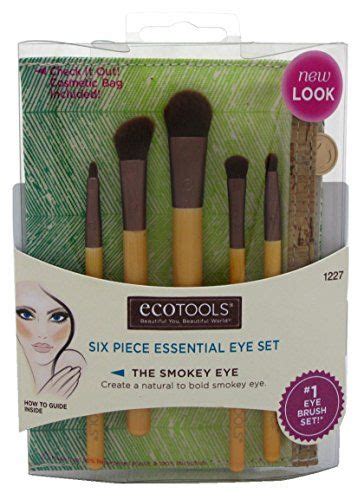 Ecotools 1227 Bamboo Eye Brush Set 6 Piece Set Eye Brushes Set Eye Brushes Essential Makeup