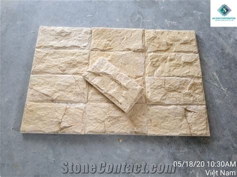 Yellow Marble Wall Cladding Panel From Viet Nam StoneContact