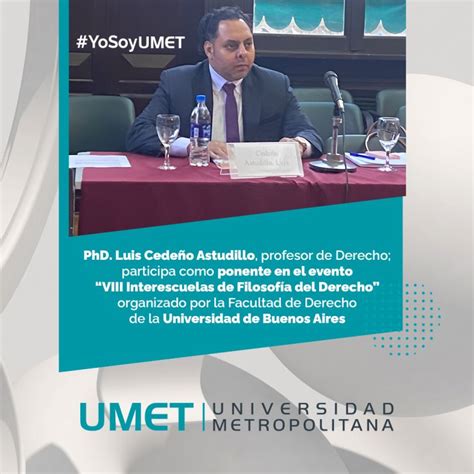 Docente De La Carrera De Derecho De La Umet Imparte Ponencia En La