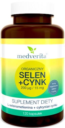 Medverita Selen Organiczny Mcg Cynk Organiczny Mg Kaps