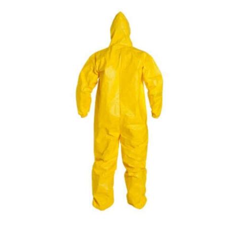 Dupont Tychem Tyvek Qc S Yellow Coverall Chemical Hazmat Suit Each