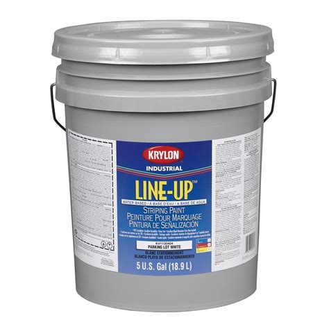 Krylon K41130404 Line Up Bulk Water Based Pavement Striping Paint