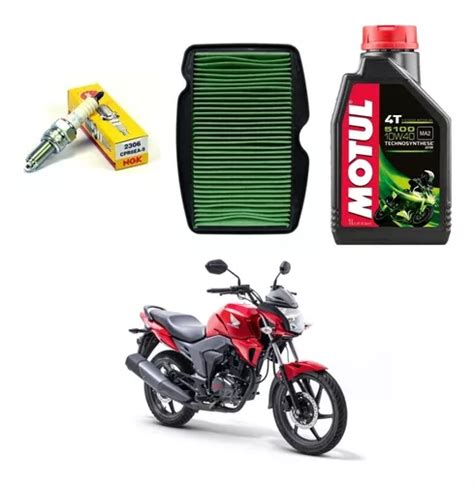 Kit Mantencion Honda Cbf 150 Invicta Aceite Filtro Bujia Cuotas