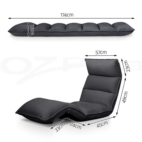 Lounge Sofa Bed Floor Recliner Folding Chaise Chair Adjustable Foldable