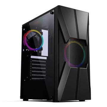 Gabinete Gamer Pixxo Preto Sem Fonte Cooler Rgb Lateral De