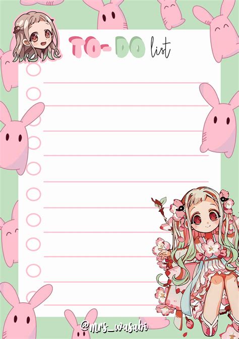 Jibaku Sh Nen Hanako Kun Anime Paper Anime Printables Anime Crafts