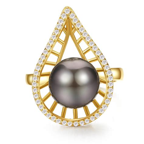 Black Pearl Ring - Jewepiter