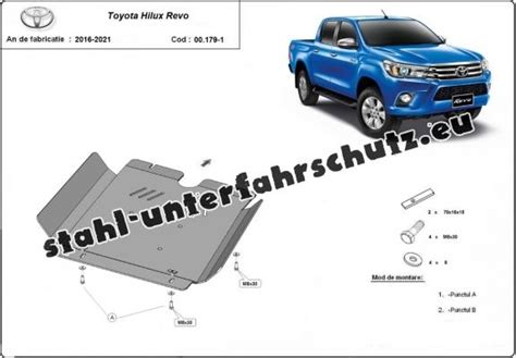 Aluminium Getriebe Schutz für Toyota Hilux Revo