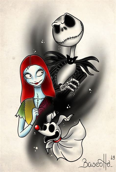 Jack And Sally Nightmare Before Christmas Tattoo Jack Skellington