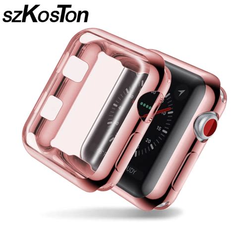 For Apple Watch Case TPU Soft Cover for Apple Watch 38mm 42mm Fashion Smart Watches Screen ...