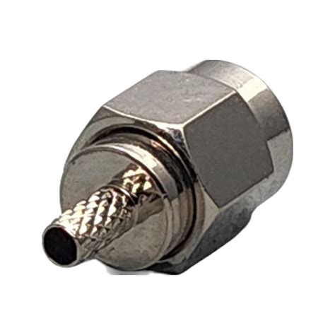 Reverse Polarity Sma Male Connector Crimp Coax Rg178 Rg196 08d 2v