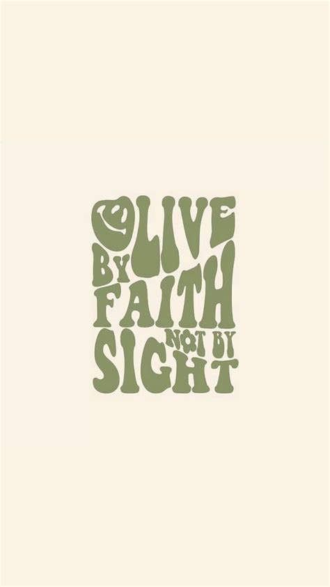 Christian Bible Wallpaper: Live by Faith, Not by Sight