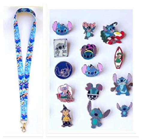 Disney Pins Lilo And Stitch Lanyard And Disney Parks Trading Pins