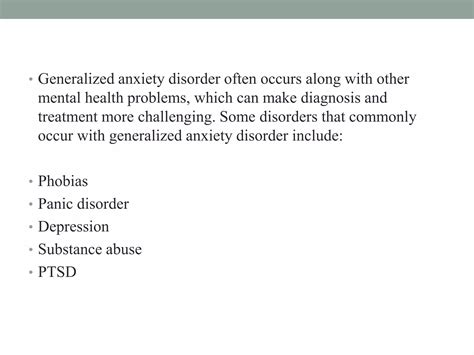 Generalised Anxiety Disorder Ppt