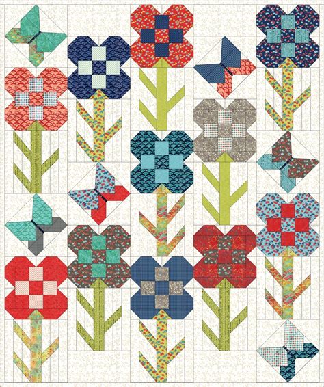 Flower Stem Block Dandy Drive Sew Along The Sewing Loft