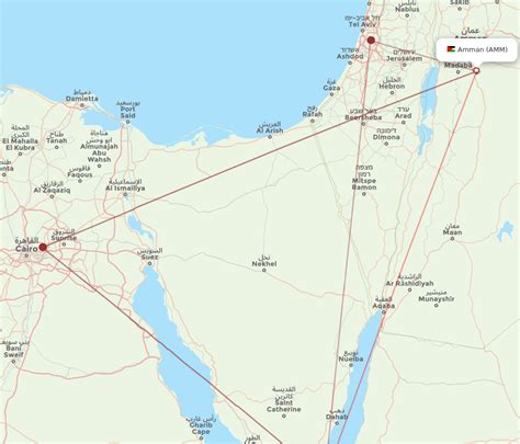 All Flight Routes From Sharm El Sheikh To Amman SSH To AMM Flight Routes