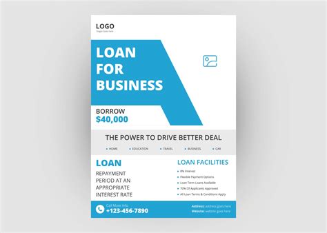 Loan service flyer template 3145441 Vector Art at Vecteezy