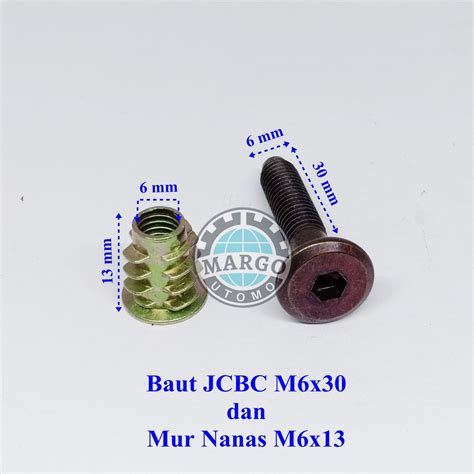 Baut Jcbc M X Knock Down Kunci L Dan Mur Nanas M X Set