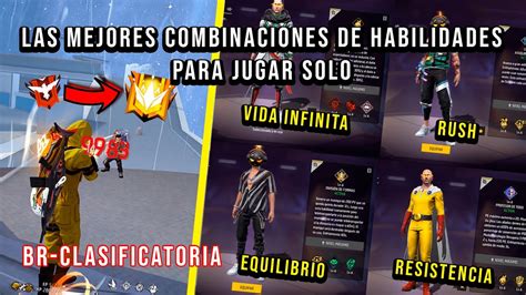 LAS MEJORES COMBINACIONES DE HABILIDADES PARA JUGAR SOLO BR