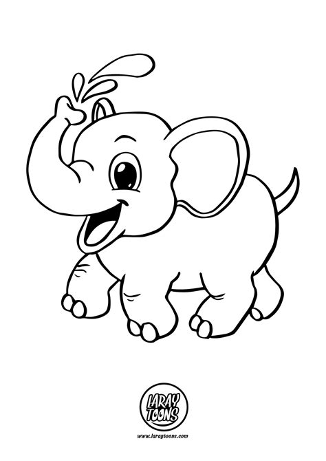 Elefante Para Colorear Kawaii Muchos Usuarios Que Utilizan Internet A