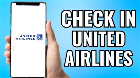 How To Check In United Airlines Online Youtube