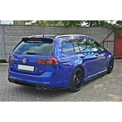 Mittlerer Diffusor Heck Ansatz F R Vw Golf R Variant Schwarz