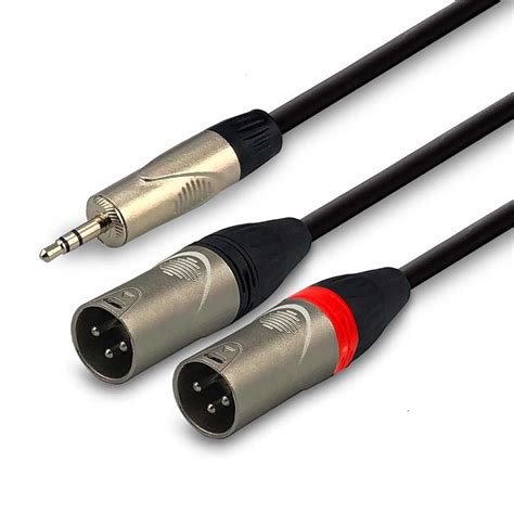 Cable Mini Plug Mm Stereo A Xlr Macho Metros Audio Pro Per