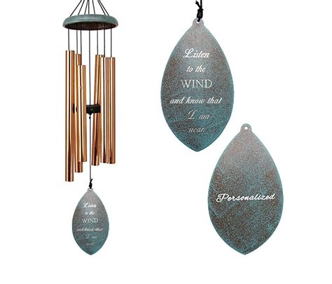 Wind Chimes Listen To The Wind Custom Memorial Wind Chime Personlized