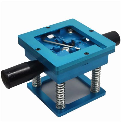 Blue BGA Reballing Kit 90 90mm BGA Reballing Station With Hand Shank