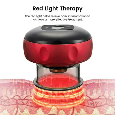 Electric Cupping Therapy Smart Scraping Massager Red Light Heating Body Slimming Ebay