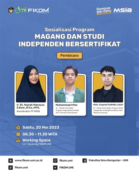 Sosialisasi Program Magang Dan Studi Independen Bersertifikat