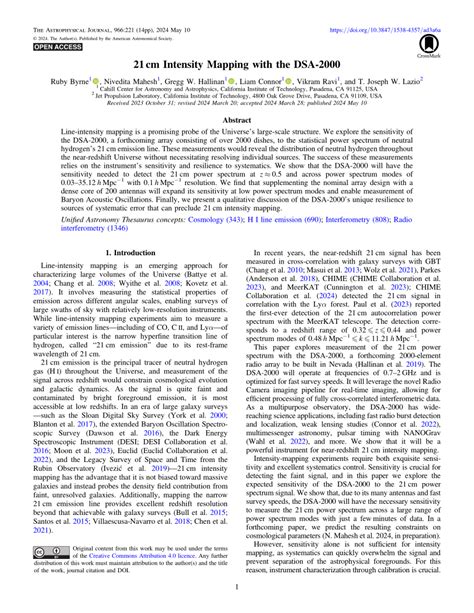 PDF 21 Cm Intensity Mapping With The DSA 2000