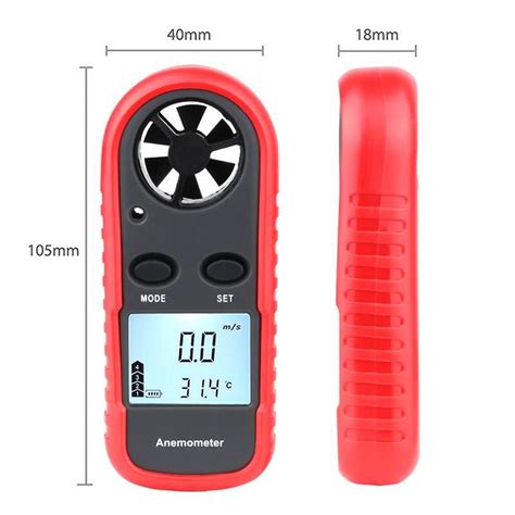 Wt Portable Wind Speed Meter Digital Anemometer Gearvita