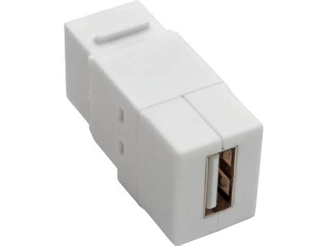 Tripp Lite Usb 2 0 All In One Keystone Panel Mount Coupler F F White U060 000 Kp Wh