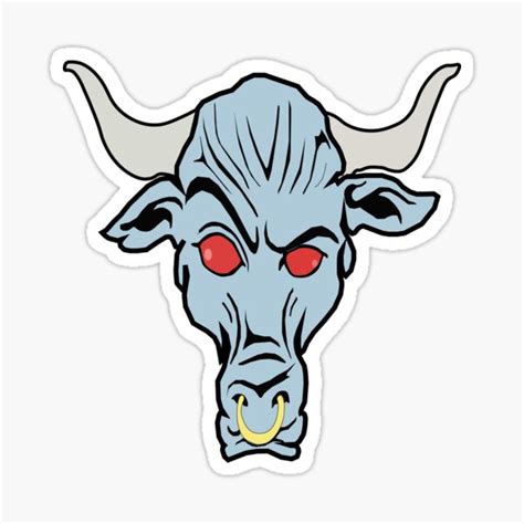 "The Brahma Bull" Sticker for Sale by Wayba | Redbubble