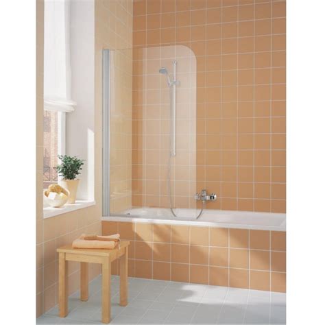 Kermi Cada Hinged Bath Screen Curved Baker And Soars