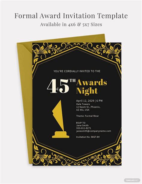 FREE Award Ceremony Invitation Templates & Examples - Edit Online ...