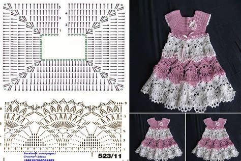 Vestido De Croch Infantil Gr Ficos Passo A Passo Toda Atual