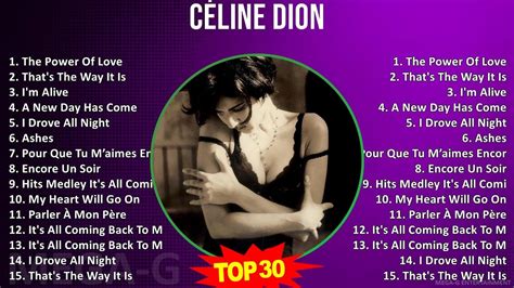 C é l i n e D i o n 2024 MIX Non Stop Playlist 1980s Music Top