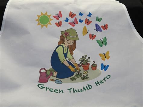 Personalized Gardening Apron for Kids and Adult Green Thumb - Etsy