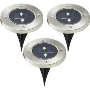 Grundig Set Tuinlampen Solar Cm Hoog Led Rvs