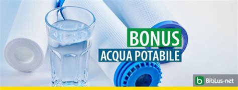 Bonus Acqua Potabile Fino Al Febbraio La Comunicazione Delle Spese