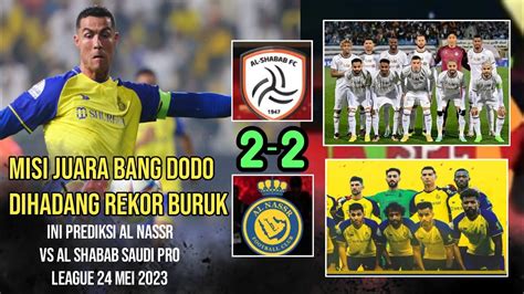 Prediksi Jitu Skor Al Shabab Vs Al Riyadh Liga Arab Saudi 2024