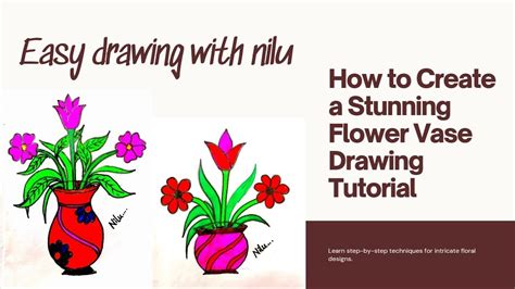 Easy Flower With Flower Vase Pot Drawing Ideas How To Draw