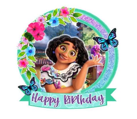 Encanto Cake Topper Ready To Print And Handcut Imprime Y Etsy España Birthday Cake Topper