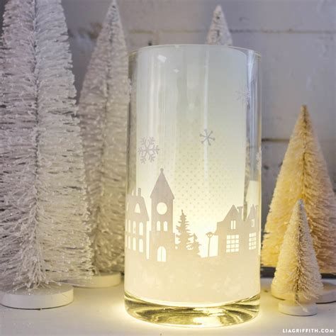 Diy Hurricane Lamp Winter Home Decor Tutorial