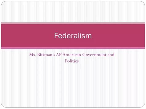 Ppt Federalism Powerpoint Presentation Free Download Id 2797519