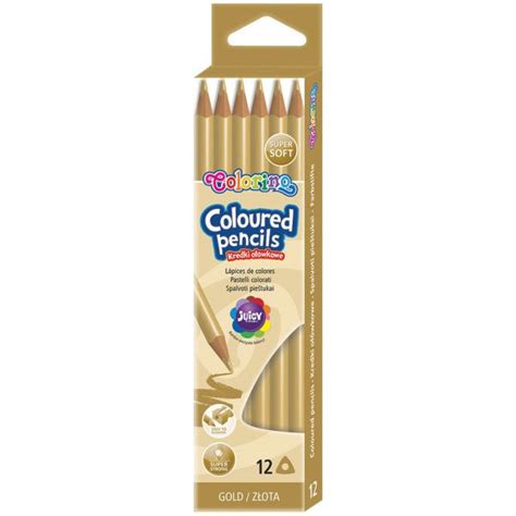 Colorino Pack 12 Lápis de Cor Colorino Dourado PRT86563 Kuantokusta